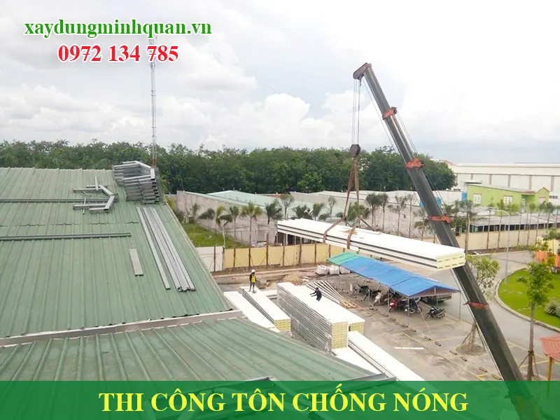 Thi Công Mái Tôn Tại Thủ Dầu Một