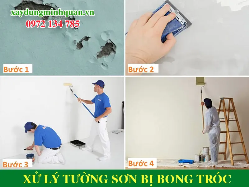 Cách xử lý tường bong tróc đơn giản nhất