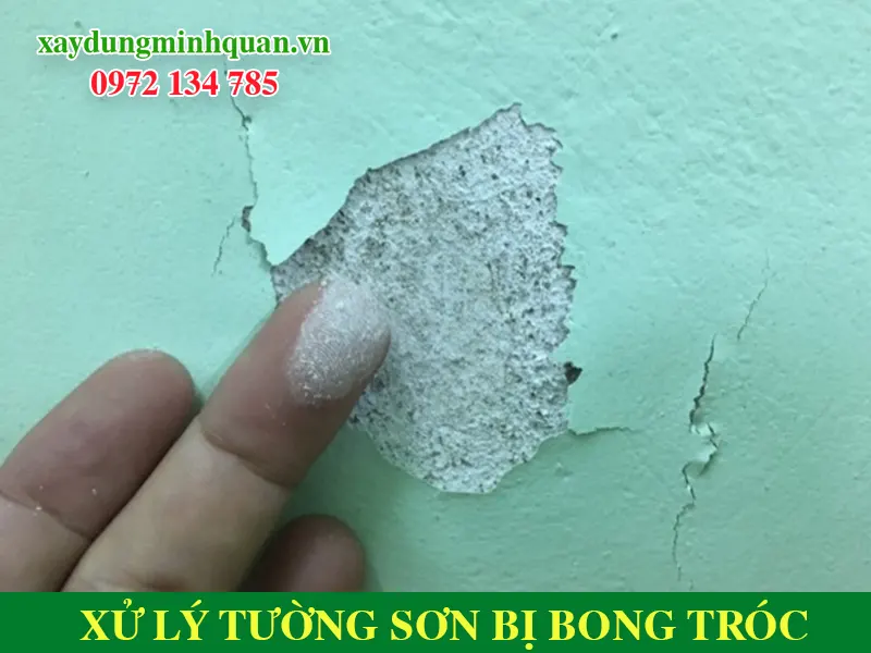 Xử lý tường bong tróc