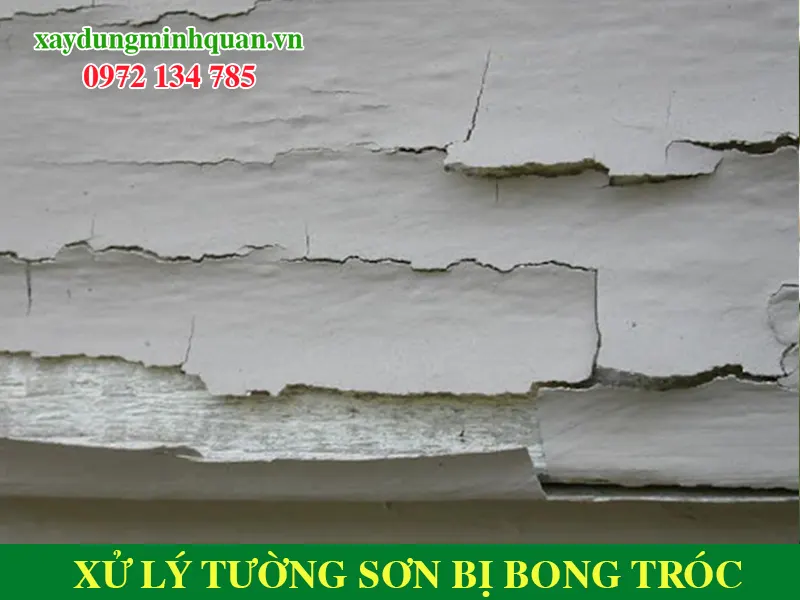 Xử lý tường bong tróc