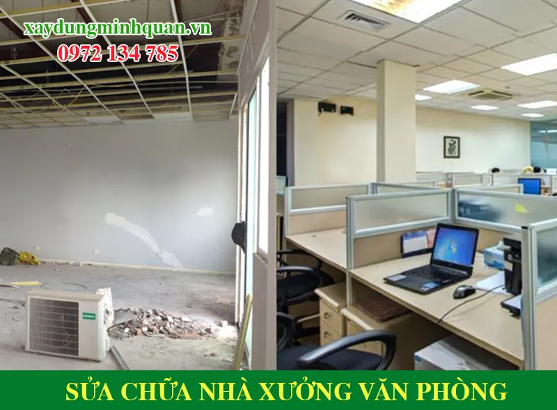 Sửa chữa nhà xưởng văn phòng tại Thủ Dầu Một Bình Dương