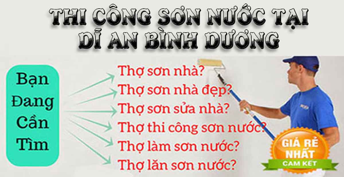 Thi công sơn nước tại Dĩ An Bình Dương Thi công sơn nước tại Dĩ An Bình Dương