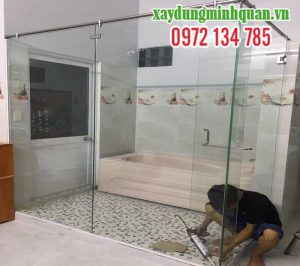 sửa chữa phòng tắm kính cường lực tại bình dương